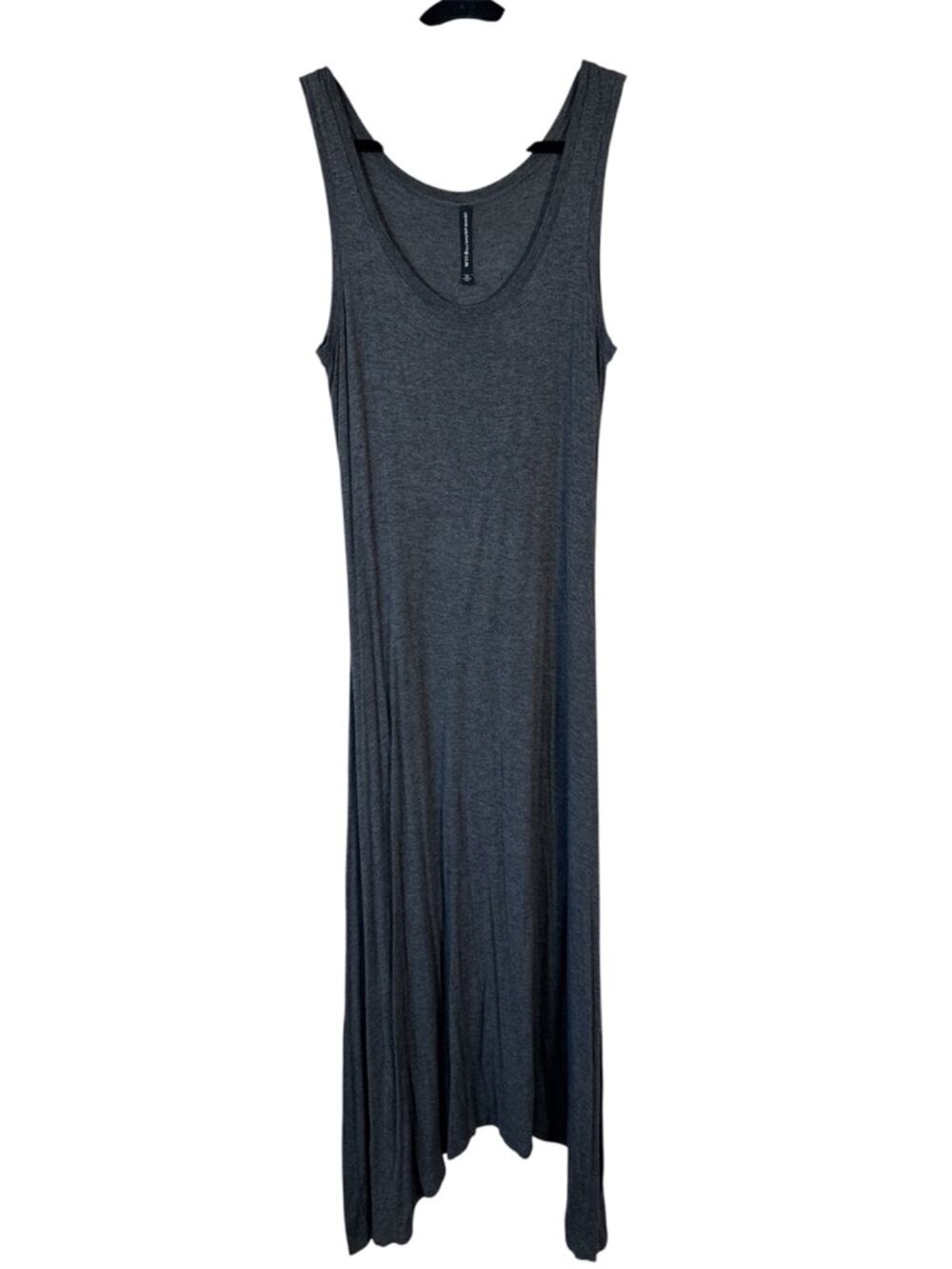 W118 Walter Baker Grey Tank Midi Dress Womens M Casual Beachy Minimalist Basic